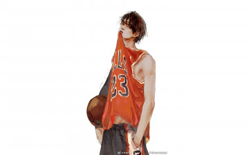 Картинка рисованное люди ван ибо майка мяч баскетбол