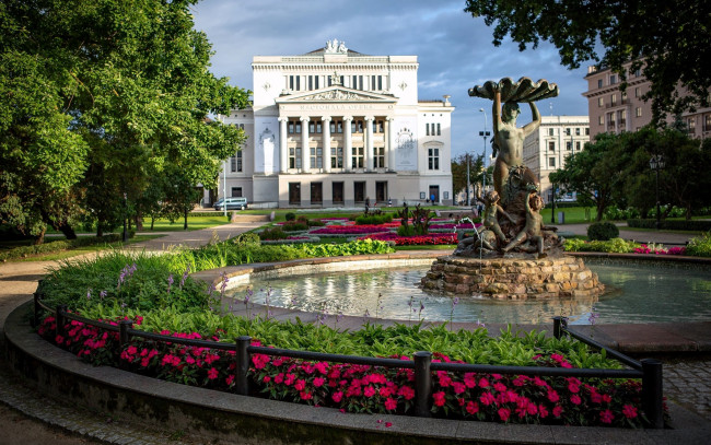Обои картинки фото opera house, города, рига , латвия, opera, house
