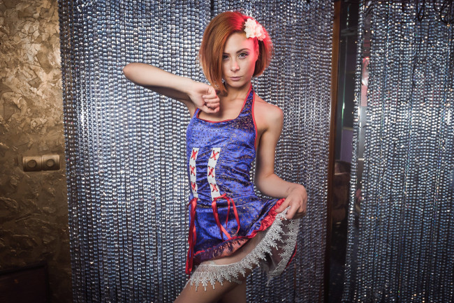 Обои картинки фото девушки, - рыжеволосые и разноцветные, golden, girls, ночной, клуб, модель