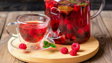 обоя еда, напитки, ягодный, компот, малина