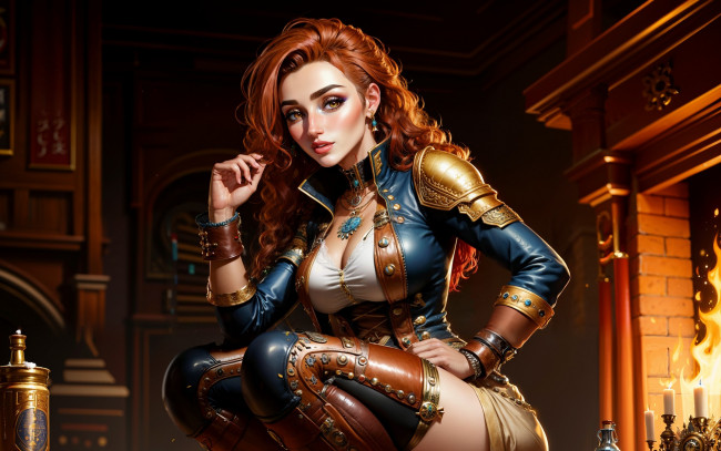 Обои картинки фото фэнтези, девушки, нейросети, графика, нейроарт, ai, art, нейронные, сети, рисунки, нейро, искусство