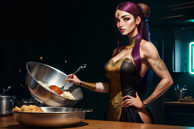 Обои картинки фото фэнтези, девушки, нейросети, графика, нейроарт, ai, art, нейронные, сети, рисунки, нейро, искусство