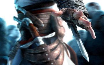обоя видео игры, assassin`s creed, ассасин, оружие, рука