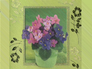 Картинка рисованные цветы