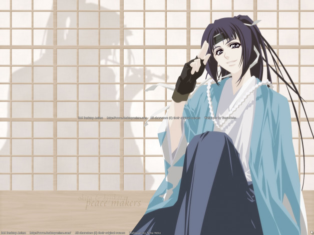Обои картинки фото аниме, peace, maker, kurogane