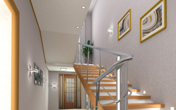 Картинка интерьер холлы лестницы корридоры