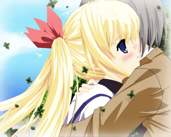 Обои картинки фото аниме, clover, hearts