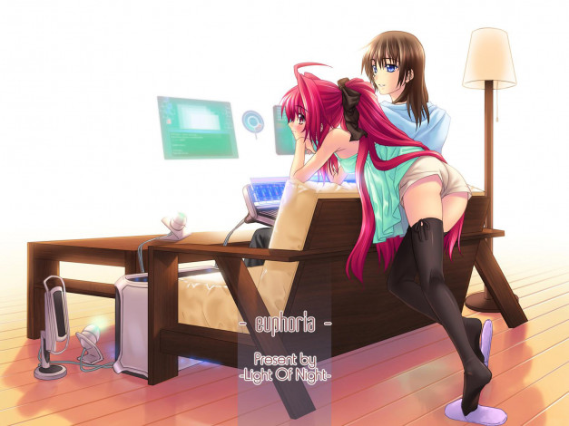 Обои картинки фото аниме, polyphonica