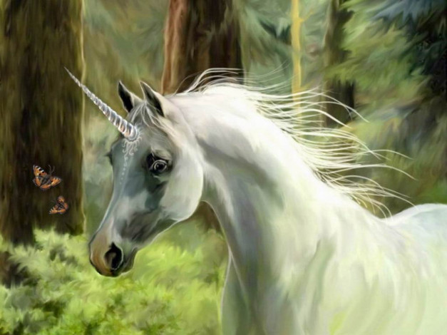 Обои картинки фото фэнтези, единороги