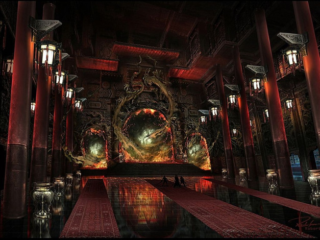 Обои картинки фото фэнтези, замки