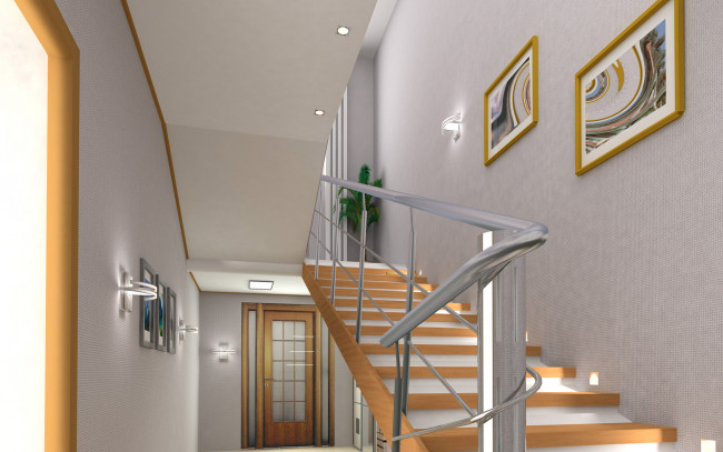 Обои картинки фото интерьер, холлы, лестницы, корридоры