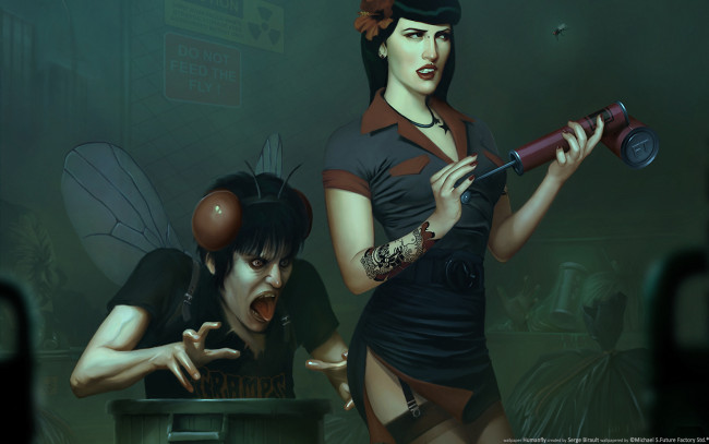 Обои картинки фото humanfly, фэнтези, красавицы, чудовища