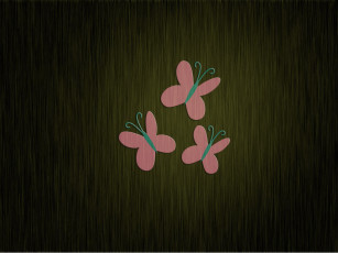 Картинка 3д графика animals животные бабочки фон тёмный