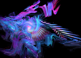 Картинка 3д графика fractal фракталы узор абстракция