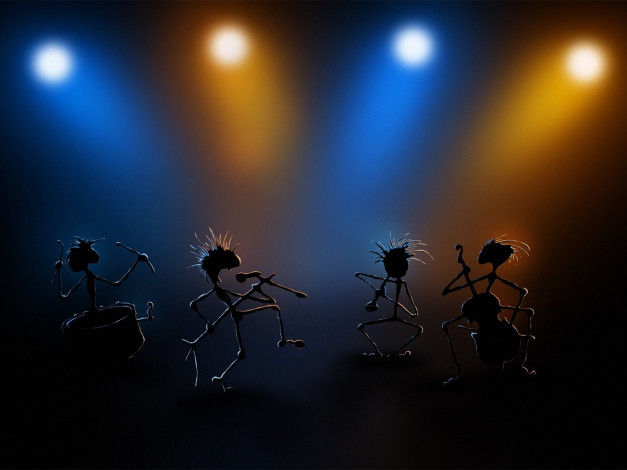 Обои картинки фото 3д, графика, creatures, существа, дискотека