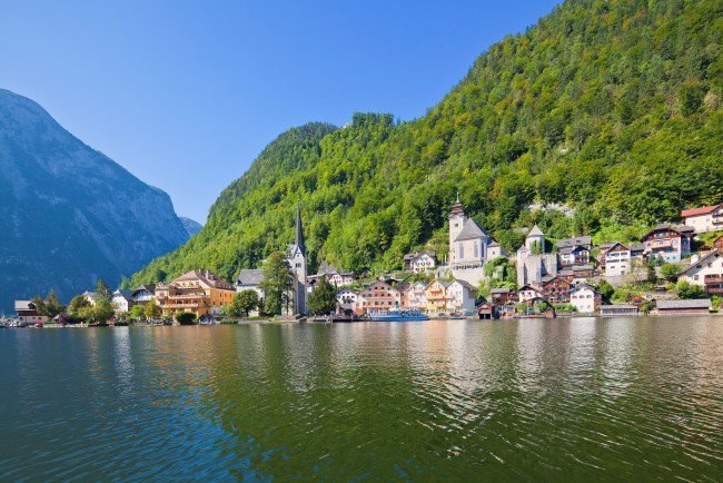 Обои картинки фото города, пейзажи, hallstatt, австрия