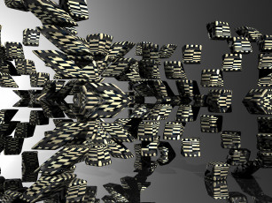 Картинка 3д графика fractal фракталы узор цвета фон