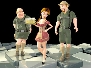 Картинка 3д графика people люди