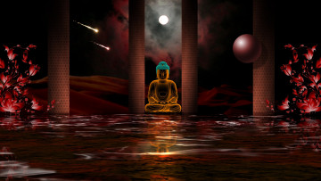 Картинка 3д графика religion религия фон цвета узор