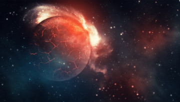 Картинка космос арт планеты