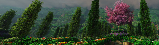 Обои картинки фото 3д, графика, nature, landscape, природа, парк