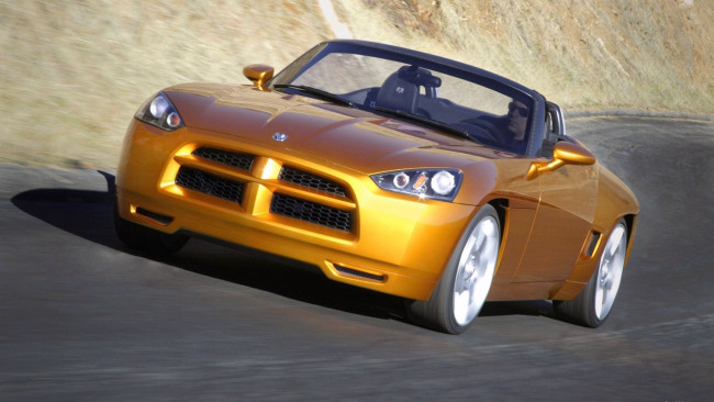 Обои картинки фото автомобили, dodge, гора, дорога, водитель, автомобиль