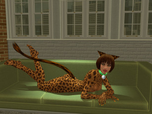 Картинка 3д графика fantasy фантазия девушка хвост