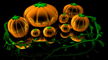 Картинка 3д графика другое тыквы