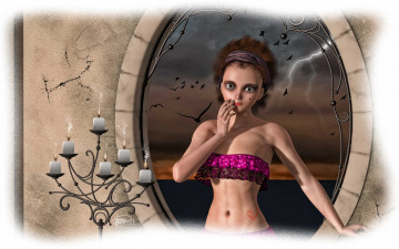 Картинка 3д графика people люди глаза