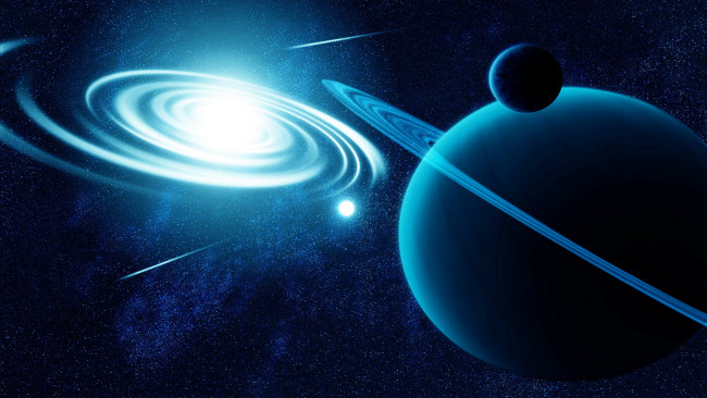 Обои картинки фото космос, арт, планеты