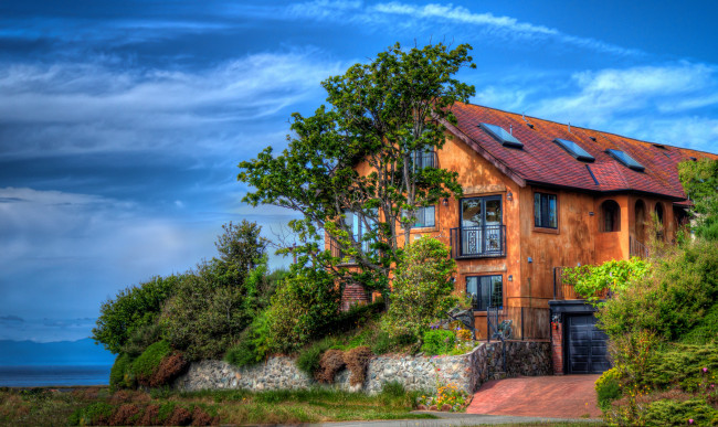 Обои картинки фото fairfield, victoria, канада, города, здания, дома, дом, деревья, ландшафт