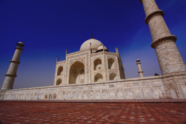 Обои картинки фото города, тадж, махал, индия, мечеть