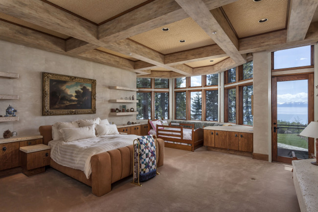 Обои картинки фото интерьер, спальня, кровати, окна