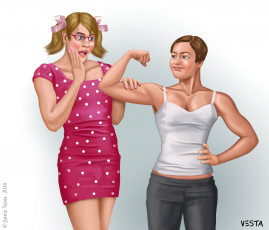 Картинка векторная+графика люди девушка мужчина