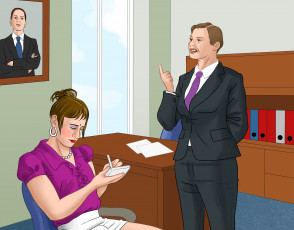 Картинка векторная+графика девушки