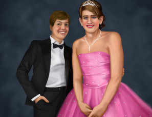 Картинка векторная+графика люди девушка мужчина