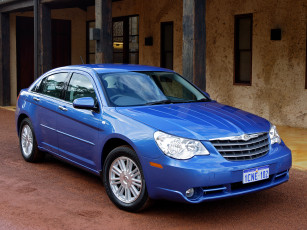 обоя автомобили, chrysler, au-spec, sebring, js, синий