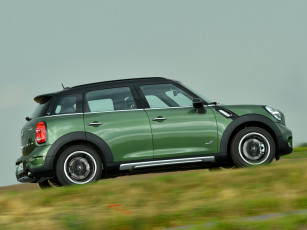 обоя автомобили, mini, 2014г, зеленый, r60, s, countryman, cooper