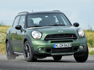 обоя автомобили, mini, s, countryman, cooper, зеленый, 2014г, r60