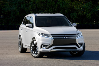 обоя автомобили, mitsubishi, 2014г, concept-s, phev, outlander, светлый