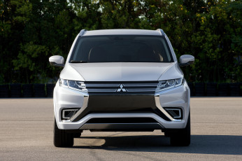 обоя автомобили, mitsubishi, светлый, 2014г, concept-s, phev, outlander