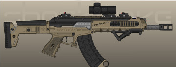 Картинка оружие 3d автомат