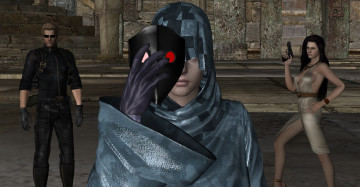 Картинка 3д+графика фантазия+ fantasy мужчина ночь улица маска девушки