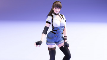 Картинка 3д+графика аниме+ anime фон девушка взгляд