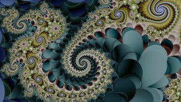 Картинка 3д+графика фракталы+ fractal узор фон цвета