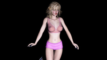 Картинка 3д+графика люди+ people девушка взгляд фон