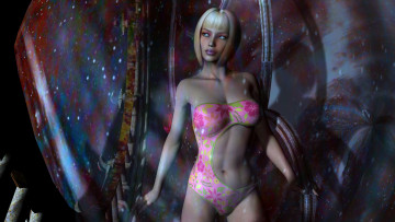 Картинка 3д+графика люди+ people фон взгляд девушка