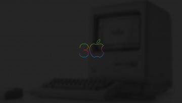Картинка компьютеры apple фон логотип