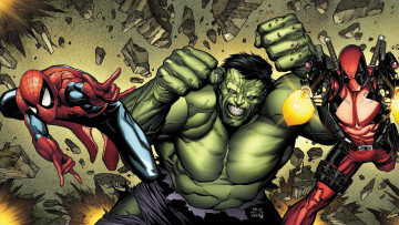 Картинка рисованные комиксы super heroes marvel