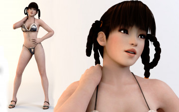 Картинка 3д+графика аниме+ anime фон взгляд девушка